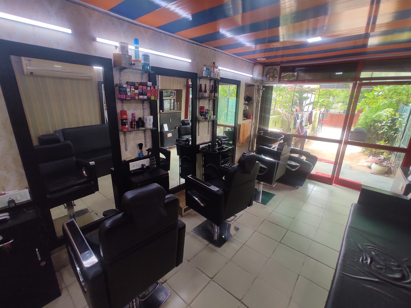 At the salon
